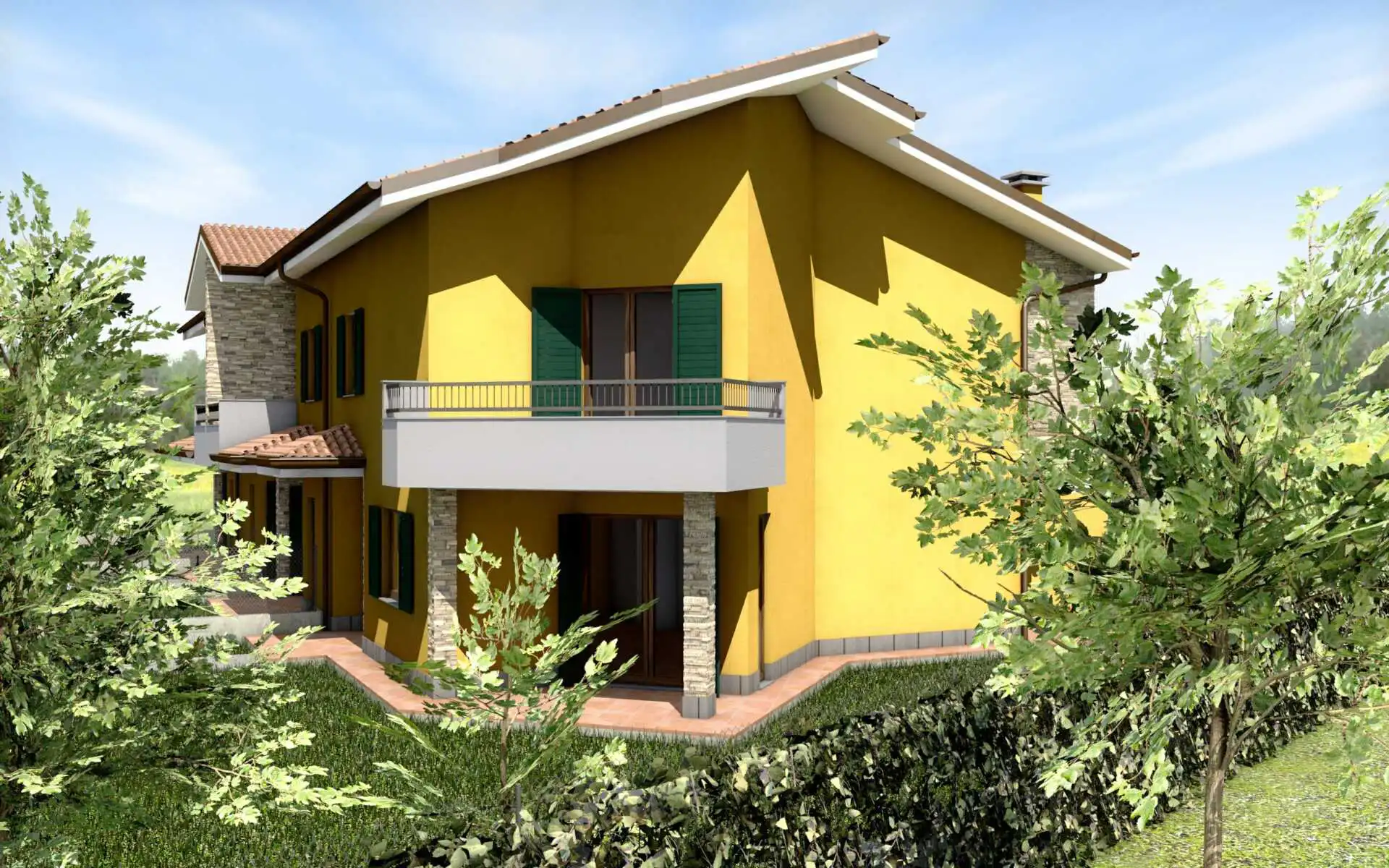 Terreno edificabile in vendita in Brianza a Cornate d'Adda Progetto (1)