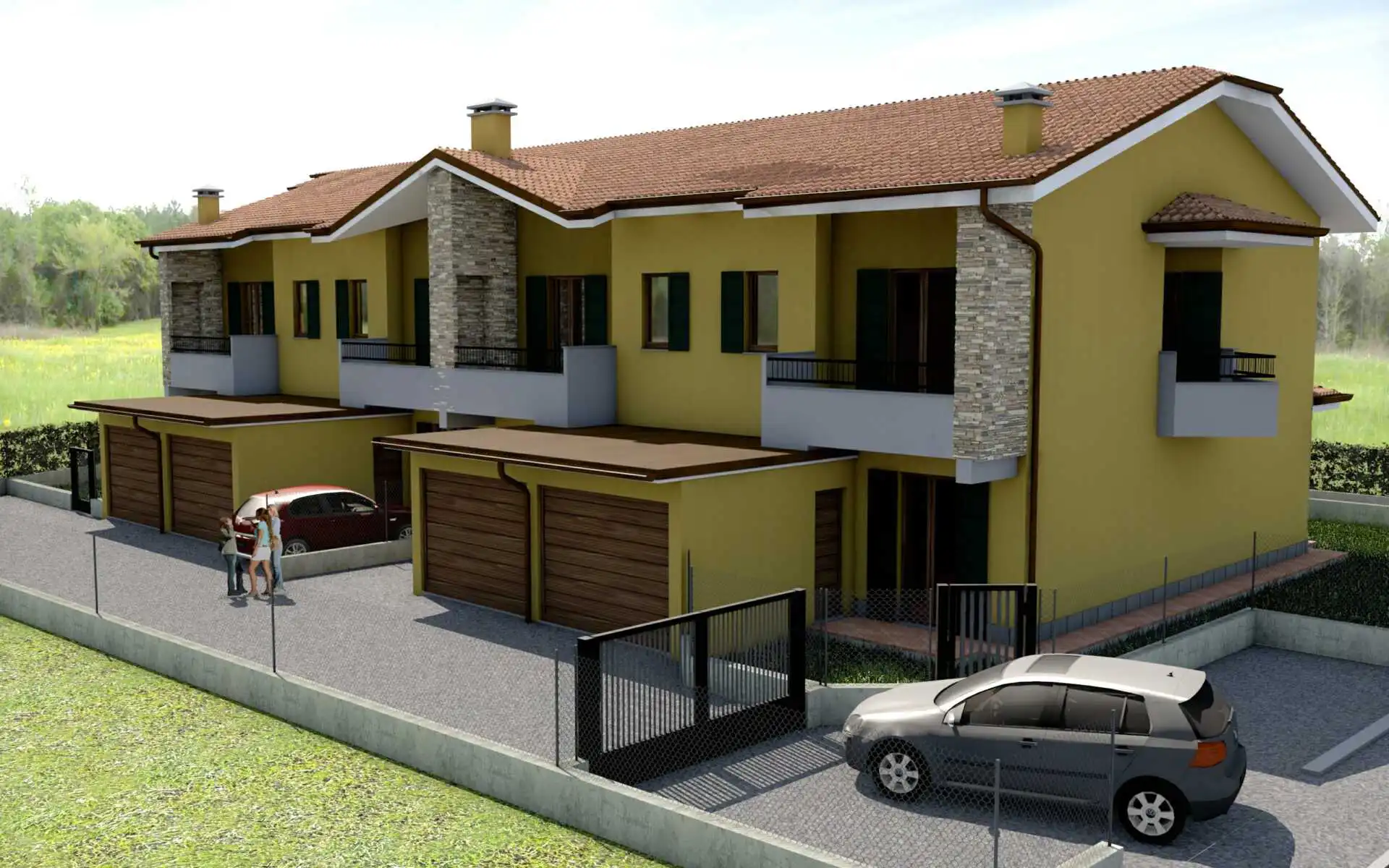 Terreno edificabile in vendita in Brianza a Cornate d'Adda Progetto (2)
