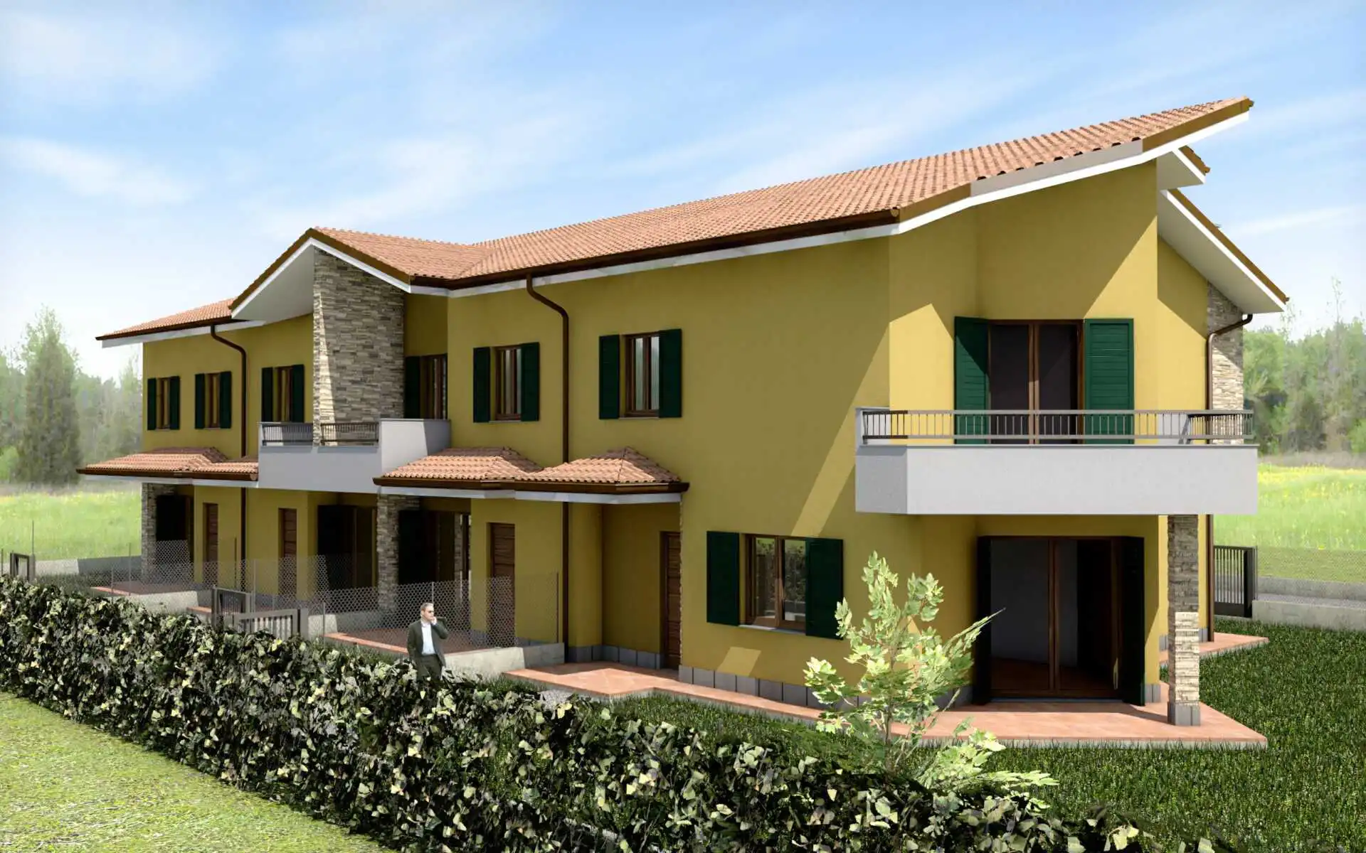 Terreno edificabile in vendita in Brianza a Cornate d'Adda Progetto (4)