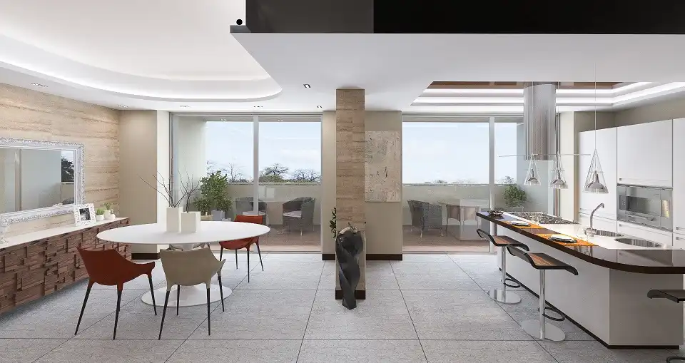 Rendering Merate nuova costruzione Attico Terrazzo Vista Panoramica casaestyle (4)