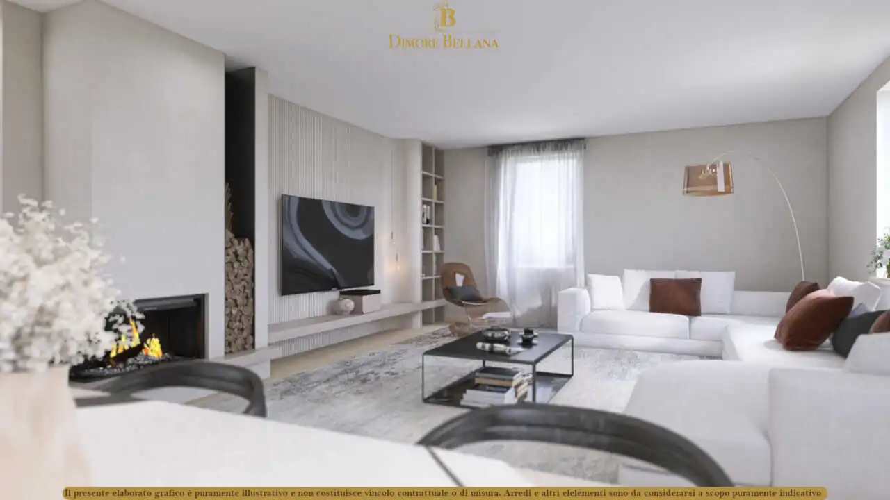 in-vendita-a-bellusco-proprieta-con-2-appartamenti-giardino-deposito-Living Corpo B vista D